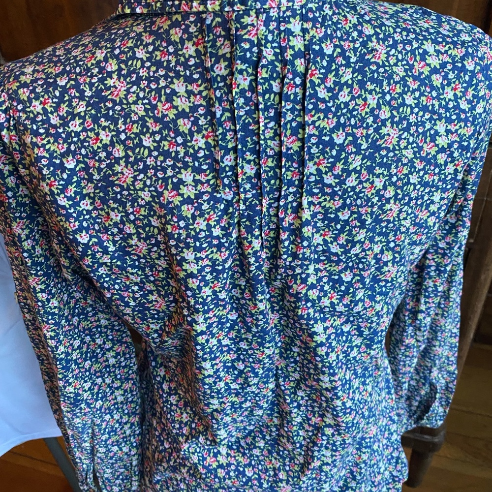 Vintage Wet Seal Cottagecore Cotton Button Up Blouse with Pleats - Picture 2 of 4